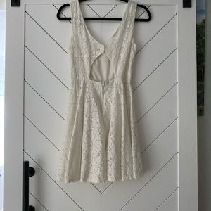White lace dress